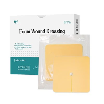 غیر چپکنے والی ٹریچیوسٹومی فوم ڈریسنگ